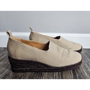 Yves St Laurent Women's Shoes Espadrille Slip on Camel Tan Color Size US 6